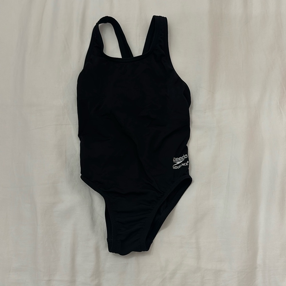 Girls black speedo endurance race suit